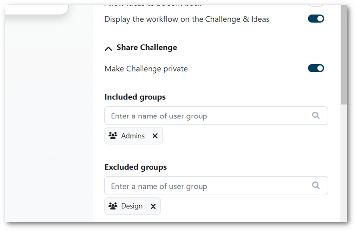 Create private challenge